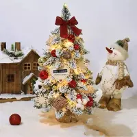 OEM Mini-Weihnachtsbaum mit Beleuchtung, 52 cm, goldrot