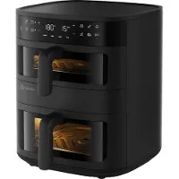 Electrolux EAFD11B, Heißluftfritteuse, 11 l, Doppel, Schwarz, Touchsteuerung, Eigenständig