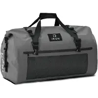 Merkloos Motorrad Hecktasche wasserdicht Gepäcktasche - 50 Liter - Grau - Mit Schultergurt - Für Motorrad, Roller und Fahrrad