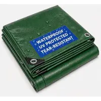 Merkloos Wasserdichtes Planenstück mit Ösen, 2,4 x 3 Meter