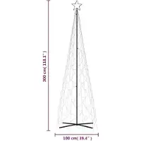 vidaXL LED Lichterbaum Metall Tannenbaum Weihnachtsbaum Weihnachtsdeko für Innen und Außen Garten Terrasse mit Beleuchtung Stahl wetterfest Kaltweiß 800 x 230 cm