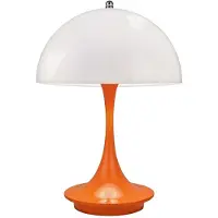 Avizar , LED-Pilzlampe USB-C touch für Schreibtisch, Orange