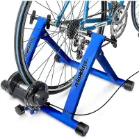 SURIGHT Fahrradtrainer mit 6 Widerstandsstufen - für Räder mit 26-28 Zoll Reifen - maximale Belastbarkeit: 120 kg