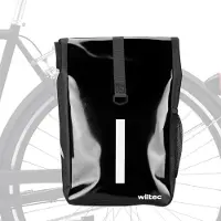 Wiltec Fahrradtasche – 16 Liter – Wasserabweisend – Mit Schultergurt – Schwarz