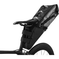 RockBros Satteltasche für Fahrrad, 10 Liter Fassungsvermögen - Wasserdicht, Schutzart IPX7
