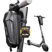 Wild Man Stuurtasche für E-Scooter, 2 Liter Fassungsvermögen - Hartschale - Reflektierend - Schwarz