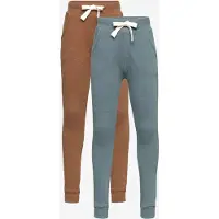 Minymo Jogginghosen - 2er-Pack - Toffee/Aquagrün - - 2 Jahre (92) - Jogginghosen