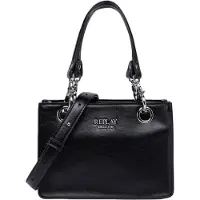 Replay Handtasche Umhängetasche Hand Bag Black schwarz