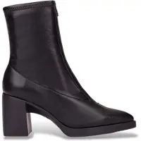 Wonders für Damen. L-1604 Stiefeletten Vera 04 schwarz (37), 5 bis 8 cm, Reißverschluss, Lässig