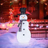 SURIGHT LED-Schneemann-Dekoration – Weihnachtsdekoration für Innen- und Außenbereich – Wetterbeständig gemäß IP44 – Weihnachtsbeleuchtung