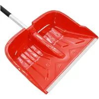 vidaXL Schneeschaufel Rot 136 cm Aluminium