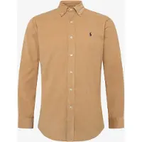 Ralph Lauren für Herren. 710853123501 Braunes Cordhemd in Custom Fit (L), Lässig, Baumwolle, Langarm