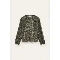 Ba&sh für Damen. 1H26KROS Kross Bluse Khaki (36), Lässig, Grün, Viskose, Blumen, Langarm