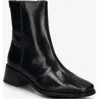Wonders für Damen. D-1601_5715_5792 Ayla 01 Stiefeletten aus Leder Schwarz (38), 5 bis 8 cm, Reißverschluss, Lässig