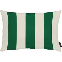 Apelt Dekokissen "Stripe", grün (grün, natur, bedruckt gestreift), B:45cm H:10cm L:35cm, Polyester, Dekokissen_Sitzkissen_Kissenhüllen, Dekokissen, inclusive Soft-Kissenfüllung 100% PES