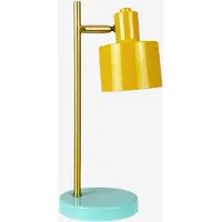 Dyberg Larsen LED-Akkutischlampe Ocean Mini, curry/türkis