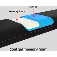 Markenlos Handgelenkstütze Compact Kühlgel Memory Foam Anti-Rutsch - Ergonomisches Design - Schwarz (4Z7X0AA)