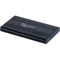 Gembird EE2-U2S-5, HDD-Gehäuse, 2.5", SATA, Schwarz