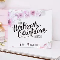 Generisch Hochzeitsplaner – 7 Fächer für die letzten 7 Tage und ein Countdown – Junggesellengeschenk – Braut-Indikator