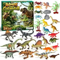 Merkloos Adventskalender mit Dinosauriern für Kinder, Jahr 2026