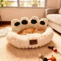 Merkloos Tierbett von Donzig für Hunde und Katzen, waschbar und warm