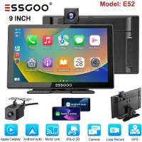 Insta24 Autoradio Carplay Android Auto Touchscreen Bluetooth USB MP3 DVR Freisprechanlage AUX Speicherkarte 7 bis 11 Zoll Display für Universal 9 E52 + DVR
