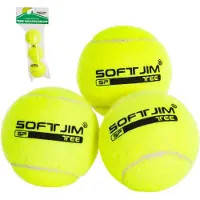 Softee Tennis Training Tennisballtasche Gelb 3 Balls Gelb 3 Balls