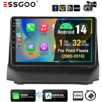 Insta24 Autoradio 9 Zoll für Ford Fiesta MK6 2009-2013 mit Apple Carplay Android Auto GPS Navigation RDS Bluetooth Freisprechanlage Touchscreen 2 DIN 1280x720 HD