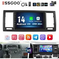 Insta24 Autoradio 9 Zoll Android 14 für VW T6 Transporter Multivan GPS Navigation Carplay DAB+ 2 DIN 32 GB Speicher 2 GB RAM 4x45 Watt Bluetooth Lenkradsteuerung