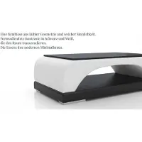 AEA Modernes Ecksofa Weiß L-Form Couchtisch Wohnzimmer Design Luxus Set