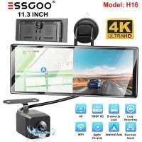 Insta24 Autoradio Carplay Android Auto Touchscreen Bluetooth USB MP3 DVR Freisprechanlage AUX Speicherkarte 7 bis 11 Zoll Display für Universal 11 3 H16 + DVR