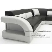 AEA Designer Ecksofa Schwarz L-Form Couchtisch Wohnzimmer Luxus Stil
