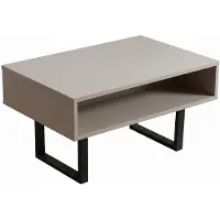 AEA Beiger Couchtisch Holztisch für das Arbeitszimmer Tisch