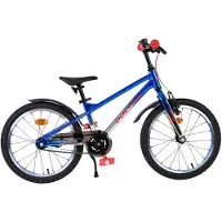 Volare Chrome Kinderfahrrad - Jungen - 18 Zoll - Blau-Silber