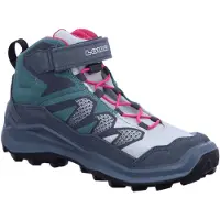 Lowa Maddox Pro GTX Mid VC Jr wasserdichte und komfortable Kinder Wanderschuhe mit griffiger Laufsohle und Goretex Membrane Petrol/Pink EU 27