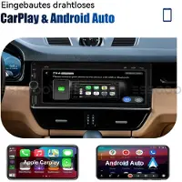 Insta24 Autoradio 1 DIN Touchscreen mit Apple Carplay und Android Auto kabellos Bluetooth Freisprechanlage FM RDS USB-C Rückfahrkamera Lenkradsteuerung Equalizer
