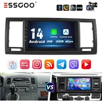 Insta24 Autoradio 9 Zoll Android 14 für VW T6 Transporter Multivan GPS Navi Carplay Android Auto 2 DIN Touchscreen 32GB Speicher 2GB RAM Bluetooth WLAN 4x45 Watt