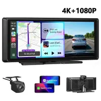 Insta24 Autoradio Wireless CarPlay Android Auto 8 Zoll Touchscreen mit Rückfahrkamera Dashcam Dual-Kamera 2K und 1080p Bluetooth FM AUX Freisprechanlage