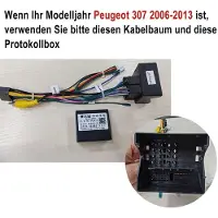 Insta24 Autoradio Android 15 9 Zoll für Peugeot 207 2006-2015 mit GPS Navigation Carplay Android Auto WLAN Bluetooth 2 DIN Touchscreen 1280x720 2GB RAM 32GB