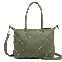 Collezione alessandro Schultertasche Patches mit modischen Patchwork-Nähten 33cm x 25cm x 10cm