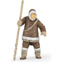 Papo Inuit Spielfigur, naturgetreu & handbemalt, mit Bewegungsmöglichkeiten, 120x95x88 mm
