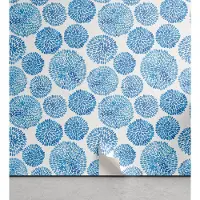 KOZMOS TEKSTİL VE GERİ DÖNÜŞÜM SANAYİ TİCARET LİMİTED ŞİRKETİ ABAKUHAUS Aquarell abziehbare & klebbare Tapete für Zuhause, Japan Blume, selbstklebendes Wohnzimmer Küchenakzent, 33 cm x 250 cm, Himmelblau