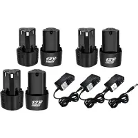 OEM Akkus für kabellose Werkzeuge, 12V Spannung, 3,0Ah Kapazität, 3.0AHX6-LadegerätX3