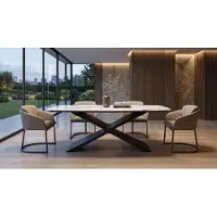 Xl Moebel Gmbh Esstisch Modern Schwarz Edel Luxus Design Marmor Optik Keramik Tisch