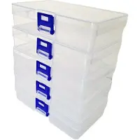 OEM Aufbewahrungsbox, abschließbares Design, transparente Eigenschaft, 5pcs