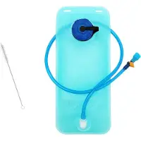 Markenlos Wasserblase für draußen mit Bürste - Auslaufsichere Sportwasserblase, tragbares Wasserreservoir, 2 Liter