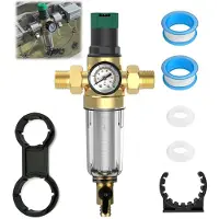 Merkloos Set mit 6 Wasserfiltern mit Druckregler