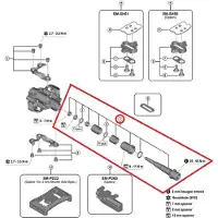 Shimano Right -3mm Pd-m9200 Xtr Ylap98020 Pedalachse