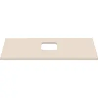 Ideal standard i.life B Waschtischplatte, mit Ausschnitt, kombinierbar mit einem Schale, 802x507x18mm, T5410NF, Farbe: Sandbeige