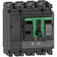 Schneider Electric Kompaktleistungsschalter ComPacT NSX100N mit TM63D 4P4D 44-63A, 50kA/415V AC C10N4TM063